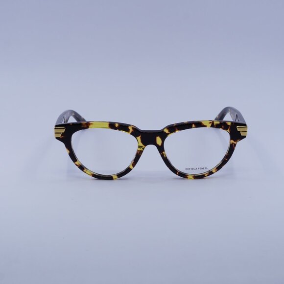 Bottega Veneta BV1106O 002 Eyeglasses Havana 52mm Cat Eye Frame - Picture 3 of 10